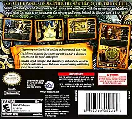 Image n° 2 - boxback : Chronicles of Mystery - The Secret Tree of Life (DSi Enhanced)